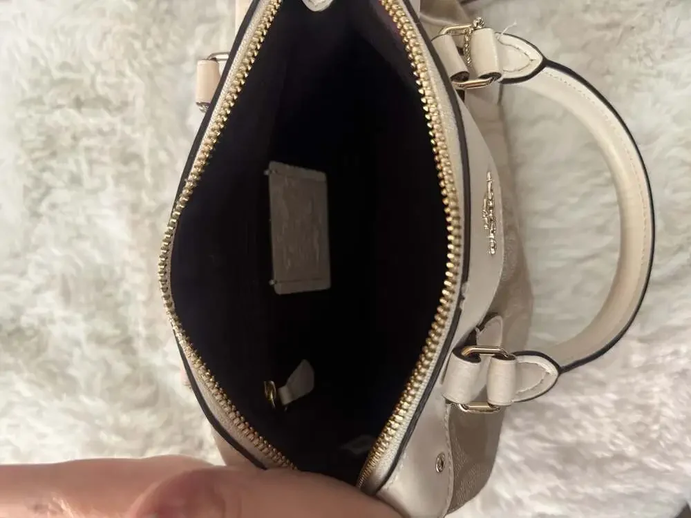 Coach Mini Bennett Satchel in Signature Coated Canvas